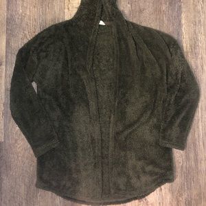 PINK REPUBLIC Dark Green Fuzzy Coat